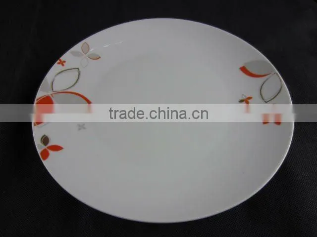 12 pcs dinnerware set with folower pattern decal