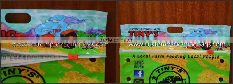Bottom Gusset Fruit Packaging Bags Zipper Close Custom Made for Farm