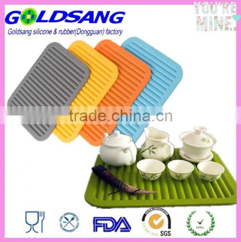 blue grey orange yellow silicone mat trivet tray pan table oven mat