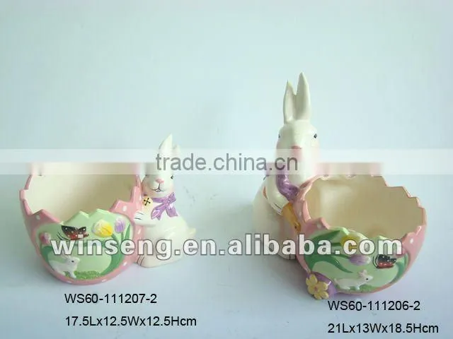 Hot style household items the Easter bunny ceramic ashtray