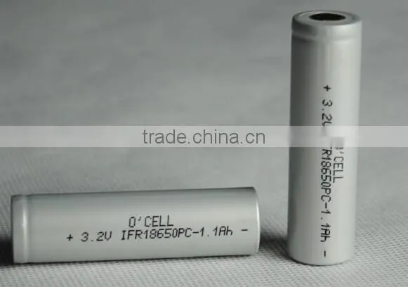 15C discharge rate 3.2V1100mAh 18650 battery