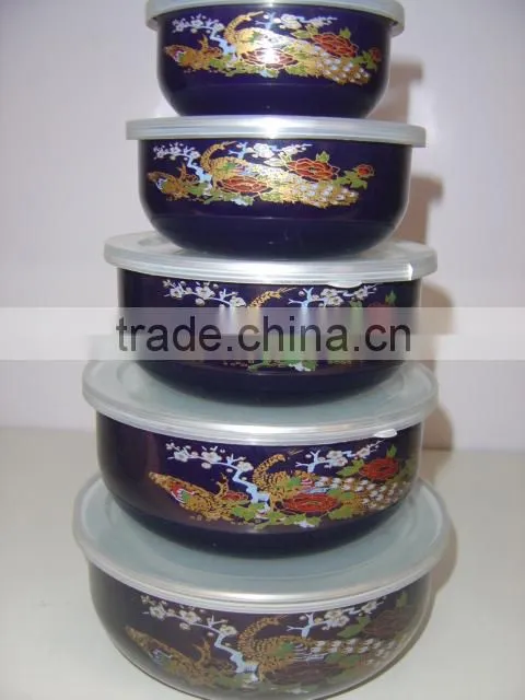 14-18CM enamel storage bowl mixing bowl salad bowl food container