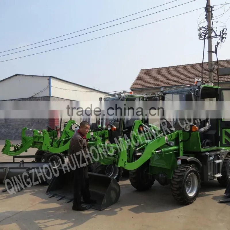 Shanghai Bauma fair popular HZM 908 articulated mini/small wheel loader for sale with Rops/fops