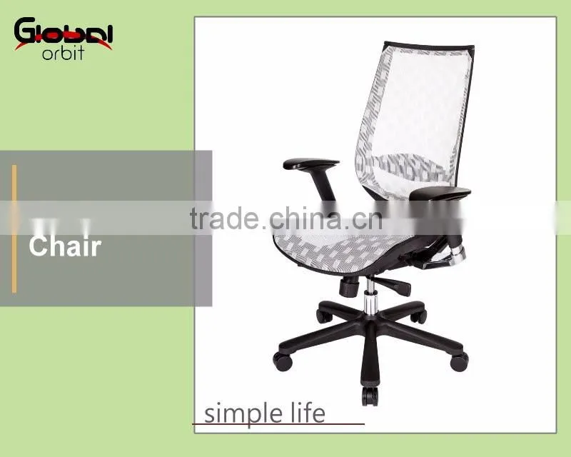 2016 Hot selling mobile office computer chair with fabric adjustable backrest