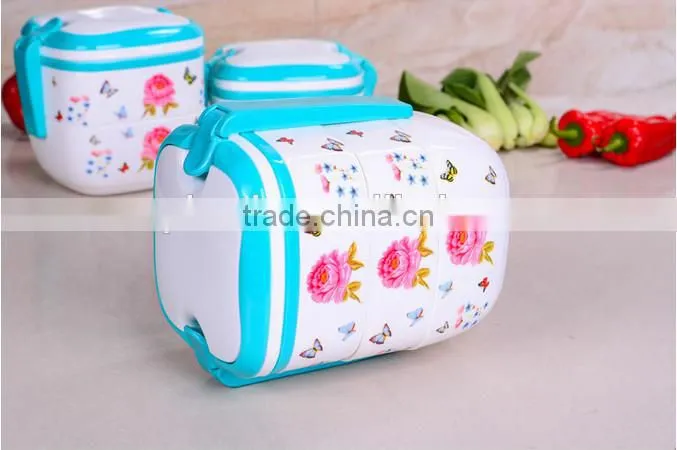 Compartments Promotion Kids Plastic Lunch Box,Lunch Box With Handle,Two Layers Lunch Box/custom High Quality Plastic Lunch Box