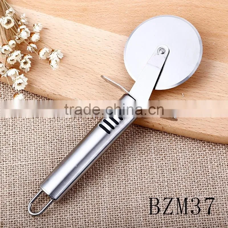 High quality hot sale full stainless steel material round shape pizza cutter