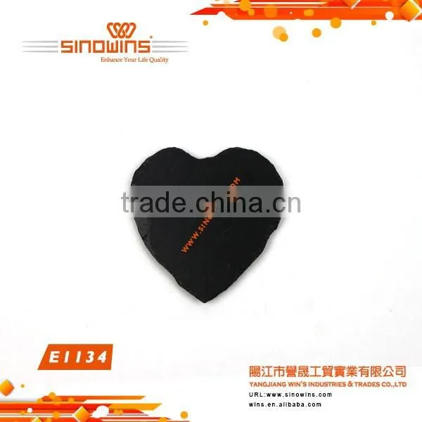 E1134 Heart Shape Rock Plate Japanese Sushi Serving Dish Plate