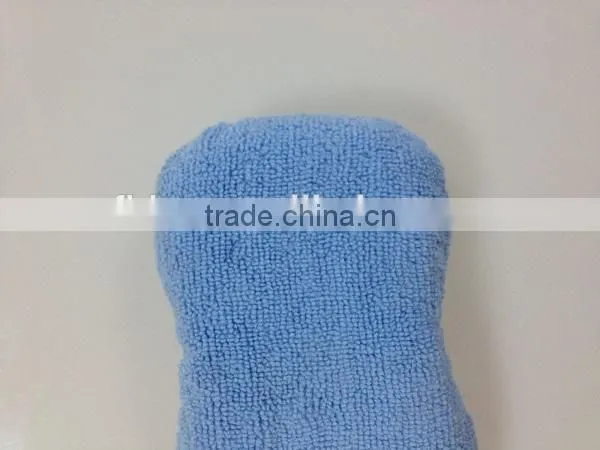 8 shape microfibre terry cloth microfiber car wash pad for polishing and cleaning
