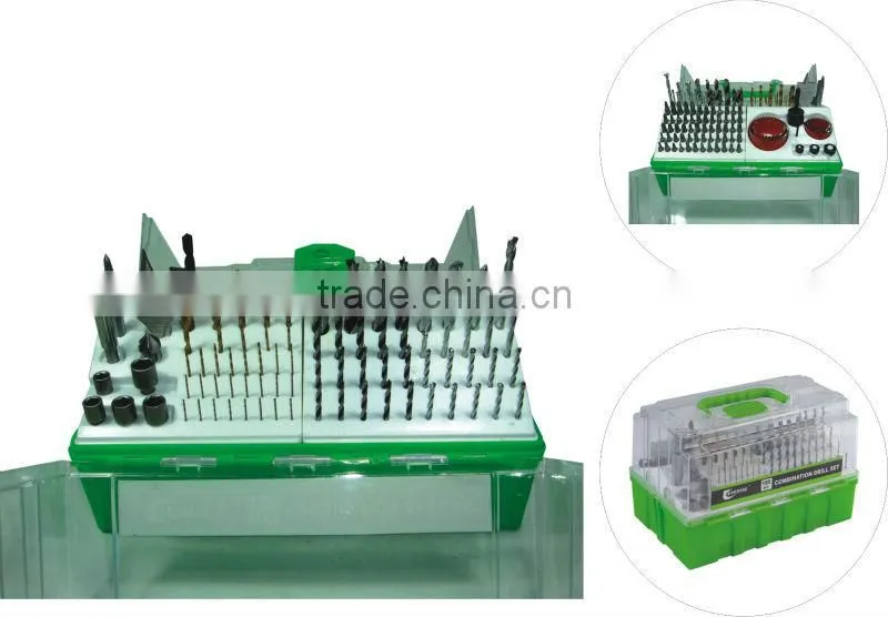 150 piece Fantastic twist drill,masonry drill and wood drill set in plastic case