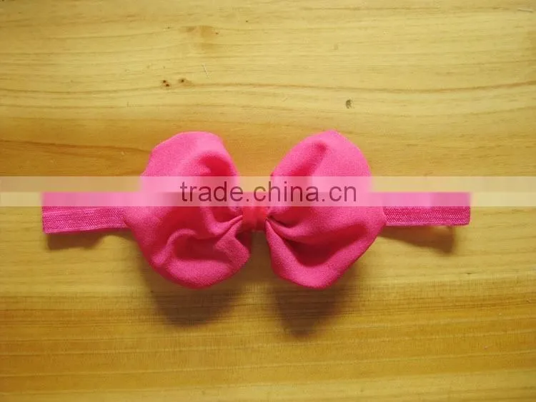 satin ribbon flower headband for kids hair accessories