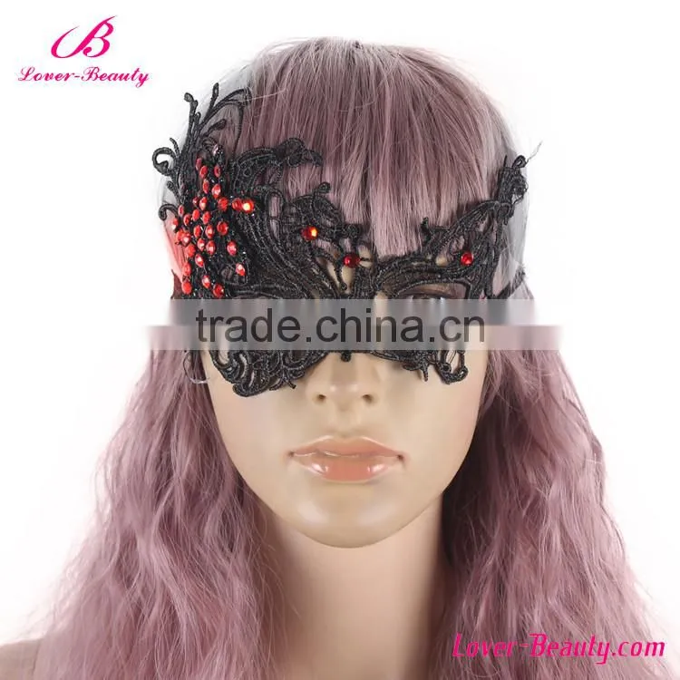 OEM accepted black butterfly dancing party mask mini masquerade mask