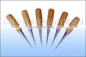 Kearing Natrural wood handles sewing awl for dress maker & fixing holes # HA6590