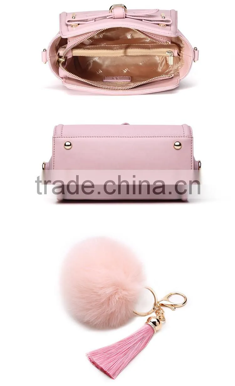 HAUTTON Brand Stock Women Genuine Split Cow Leather Messenger Bags Hot Sale Fashion Sling Shoulder Bag For Girls