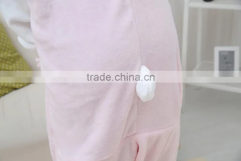 flannel cartoon adult animal jumpsuit animal pajamas jumpsuit kitty design
