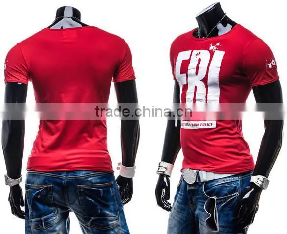 New style man short sleeve casual t shirt , OEM T-shirt Wholesale,Men's Clothing