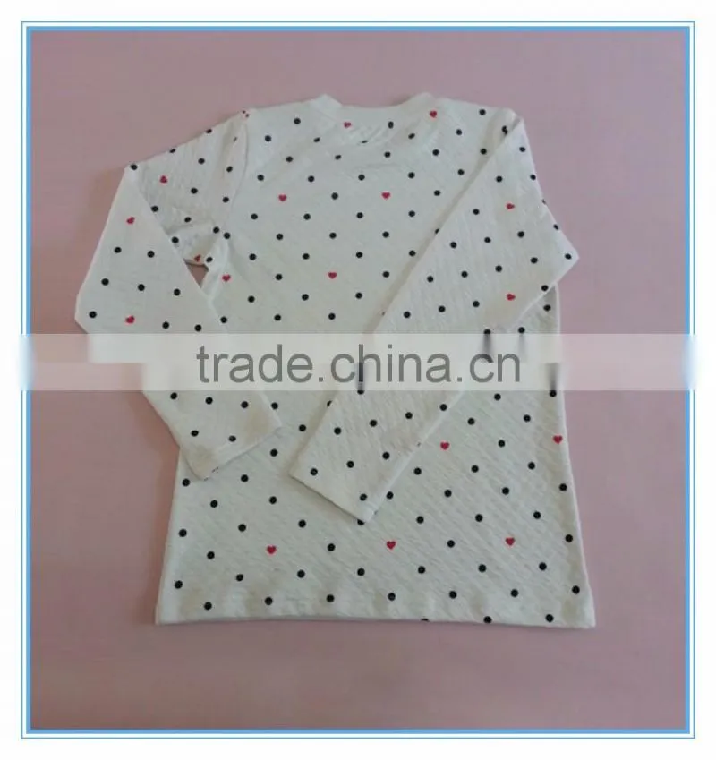 Children Gilrs Cotton Underwear Long Johns, High Quality Dot Kids Pajamas Clothes for Child