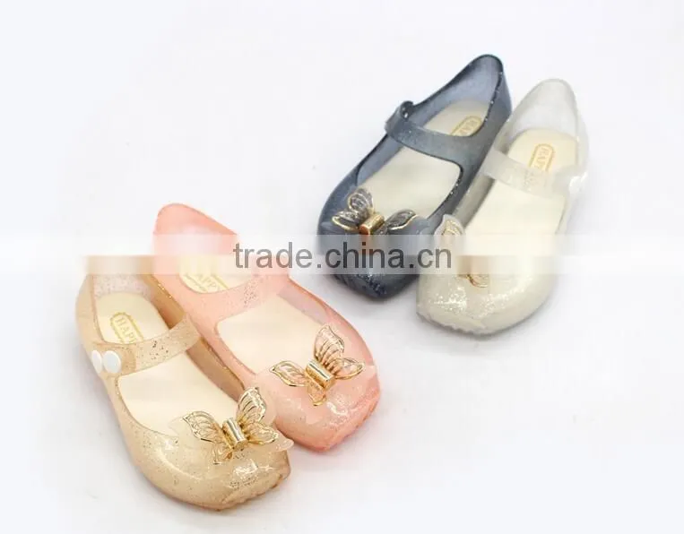 Butterfly kids jelly shoes, mini melissa butterfly shoes