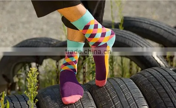 mans colorful new design fashion leisure socks