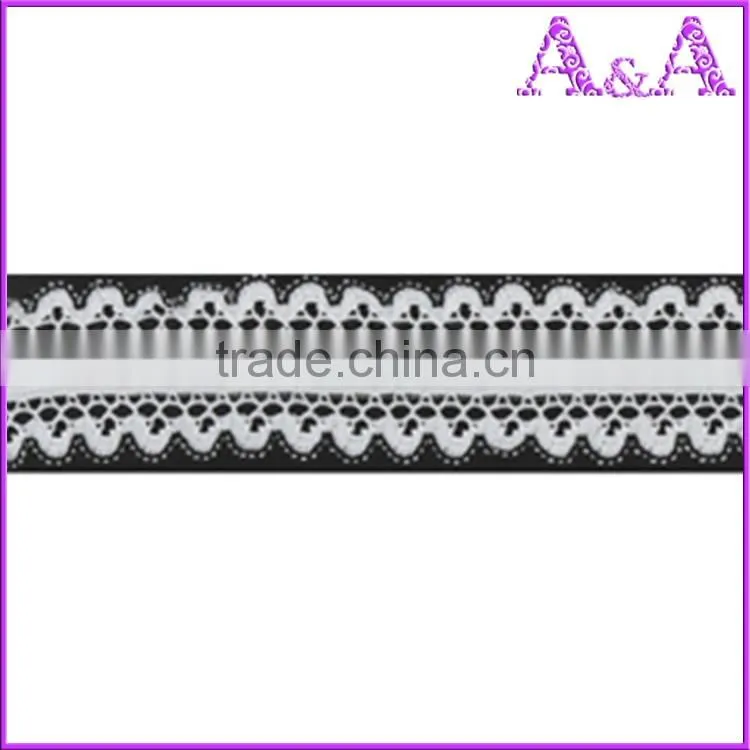 Garment use lace elastic webbing nylon knitted tapes soft bra shoulder