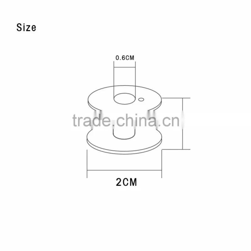 25 Color MixPolyester Threads With Metal Bobbins Spool One Transparent Plastic Box For Old Domestic Sewing Machine Tools