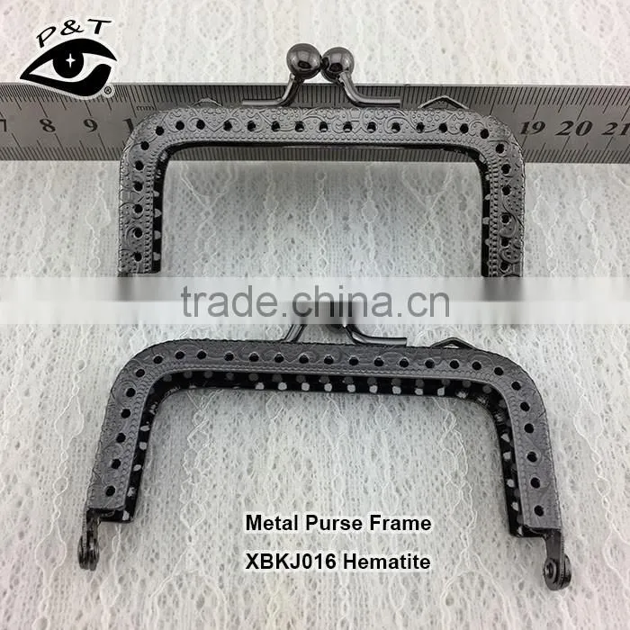 8.5cm gunmetal mini purse frame for purse