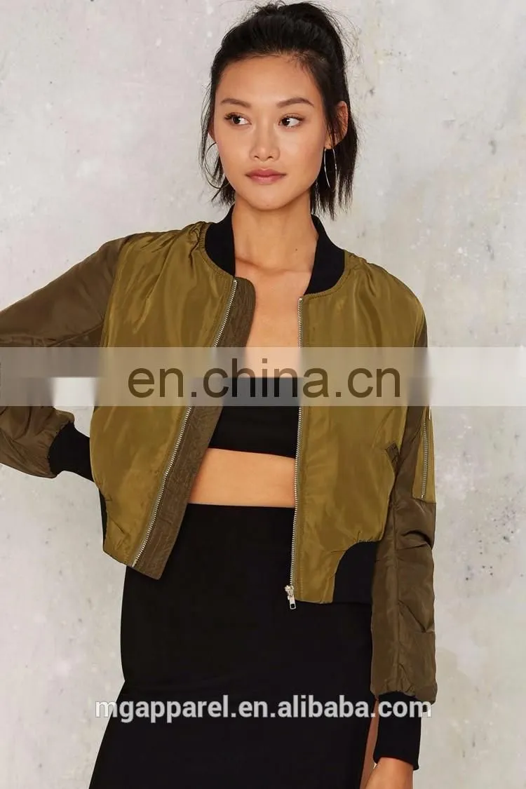 2017 Spring custom bomber jackets girls short jackets wholesale