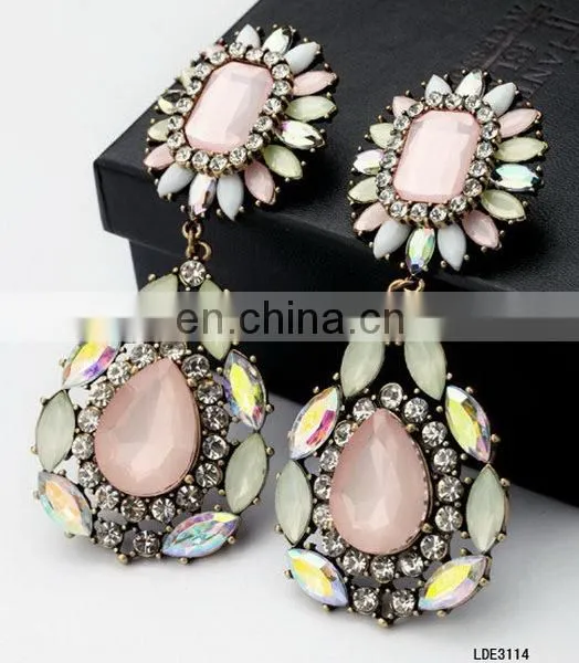 alibaba express stock bib statement necklace MOQ 24pcs per color
