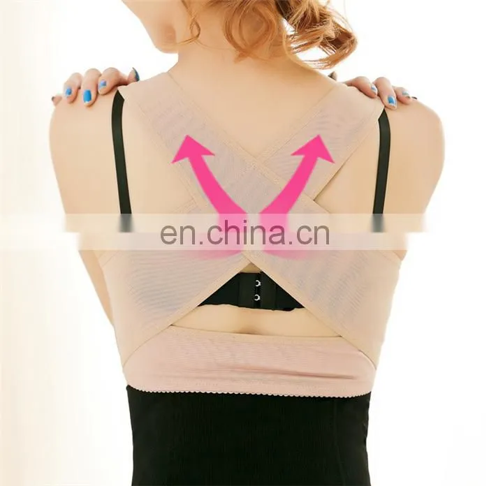 Breast up chest support belt band Posture Corrector Brace body shaping bra belt underwear