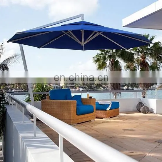 Heavy duty cantilever wall hanging coffee outdoor patio umbrella