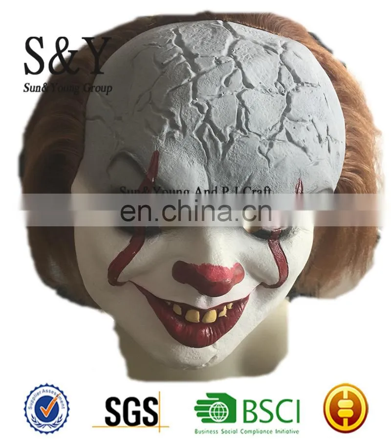 Clown Mask Halloween Costume Creepy Clown Mask With High Quality Latex