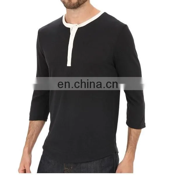 high quality bulk white o-neck button blank black t-shirts half sleeve mens slim fitted plain no brand t-shirt