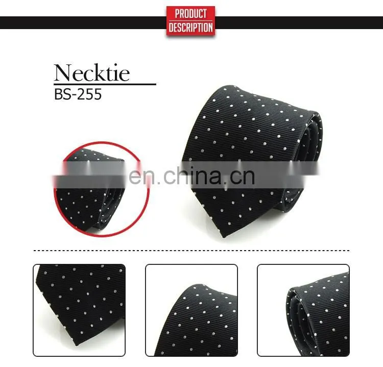 Top grade custom black neckties
