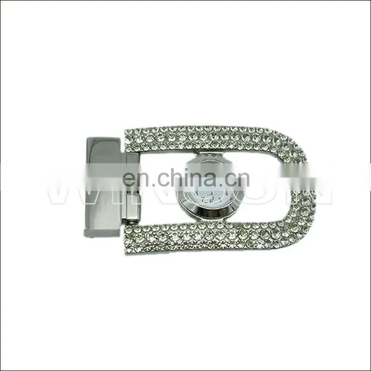 Stainless Steel Fashion Men belt buckle crystal Metal Belt Buckle