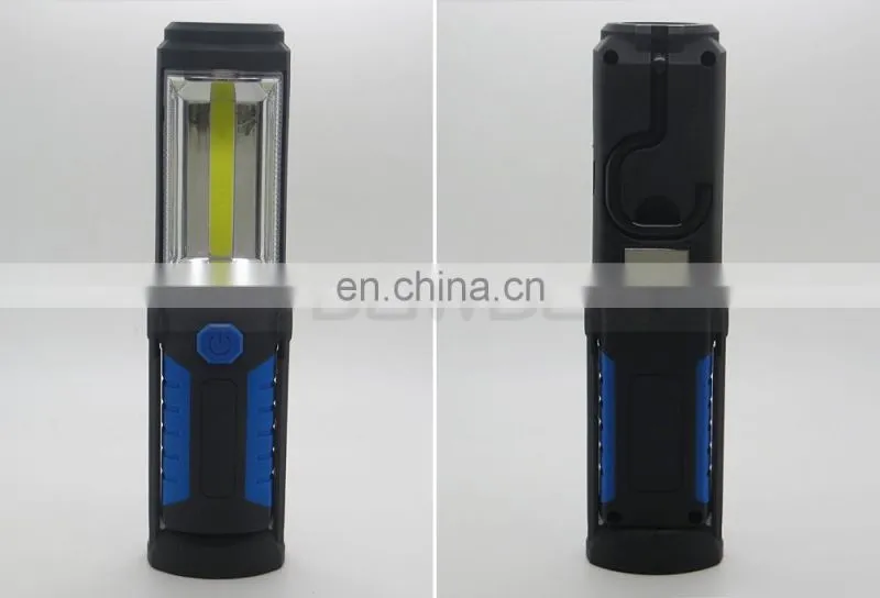 360 Rotation Adjusting Camping Hook Hanging COB LED Magnetic Working Light