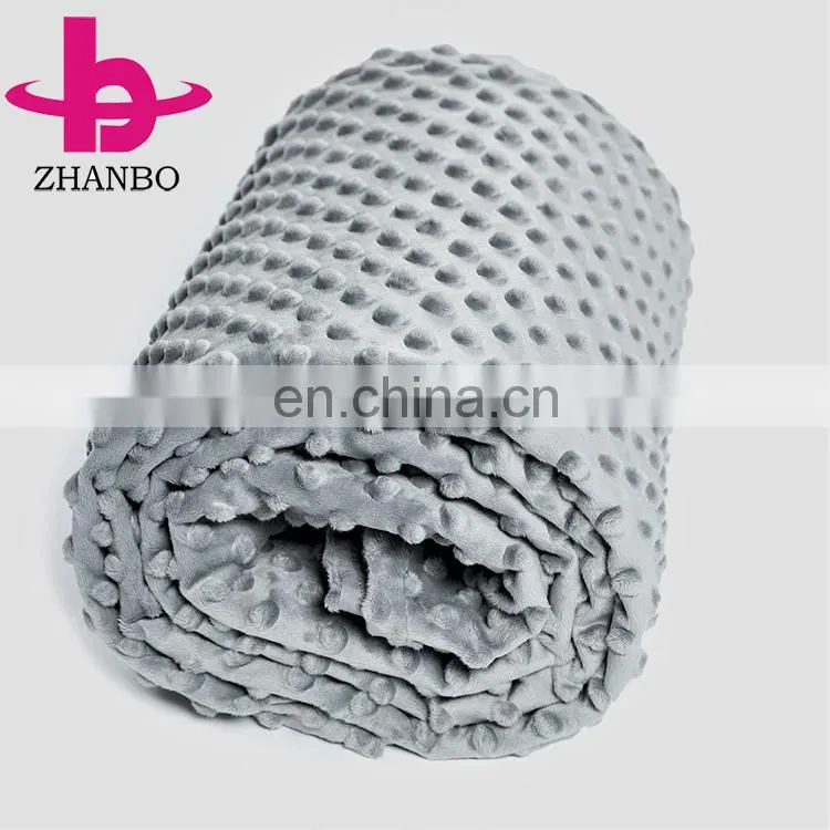 2019 amazon custom cheap 15 lb minky weighted blanket
