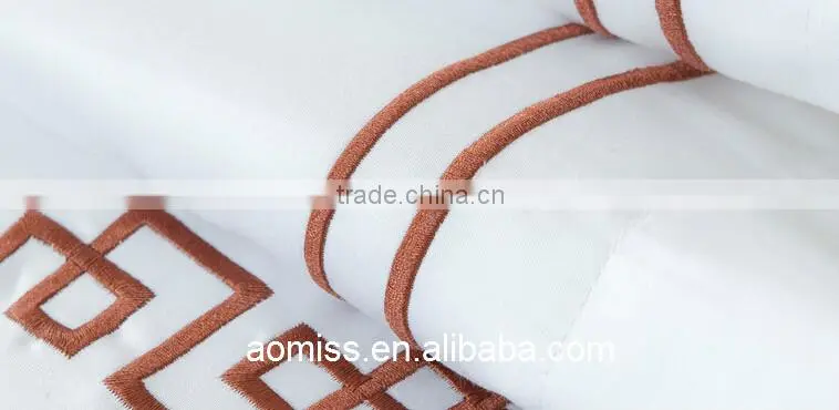 100% cotton white cotton embroidered duvet cover hotel towels and bed linen