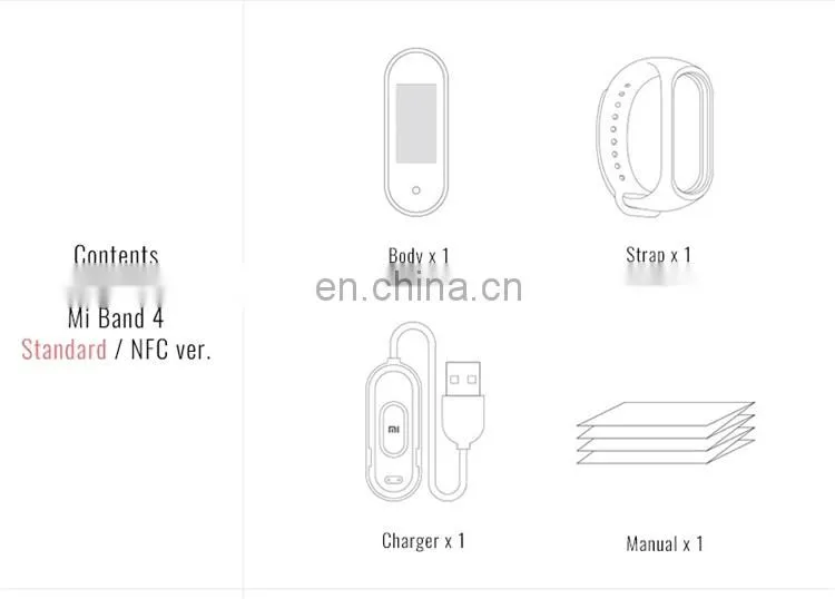 Global Version Original Xiaomi Mi Band 4 Smart Wristband Color Screen Heart Rate Monitor Smart Miband 4 Bracelet