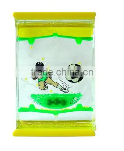 Heart Shape acrylic upward liquid desk clock, desk watch, liquid and oil watch timer