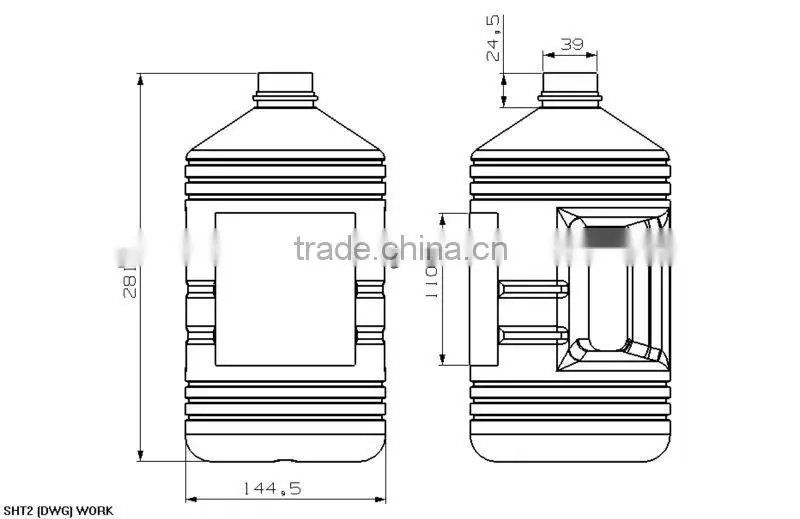 horizontal type blow molding machine