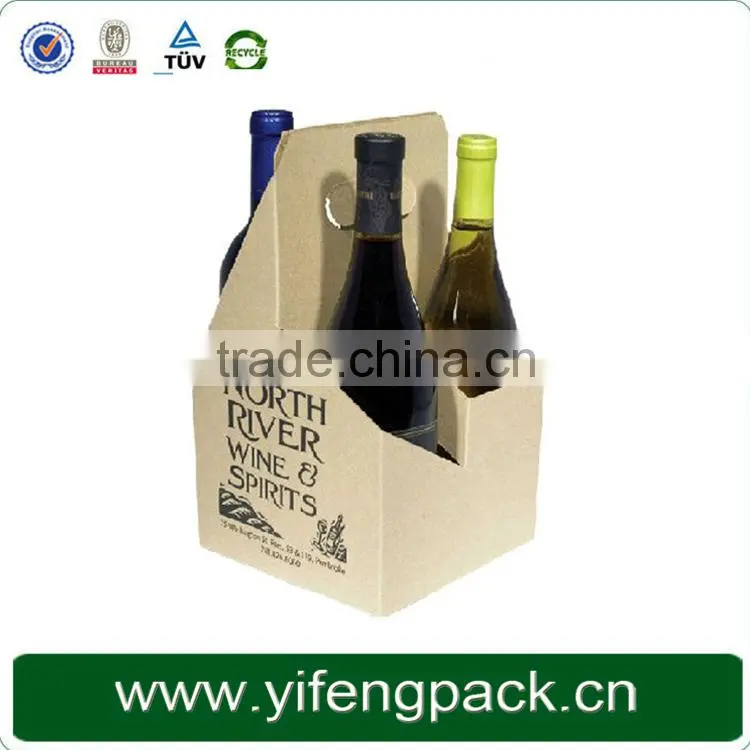 Customized paper packaging boxes for packing wine, wholesale wine carton box