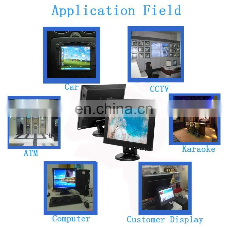 12 inch touch screen monitor 800X600 Lcd Ips Industrial Small Vga Video Display Store Touch Screen Monitor