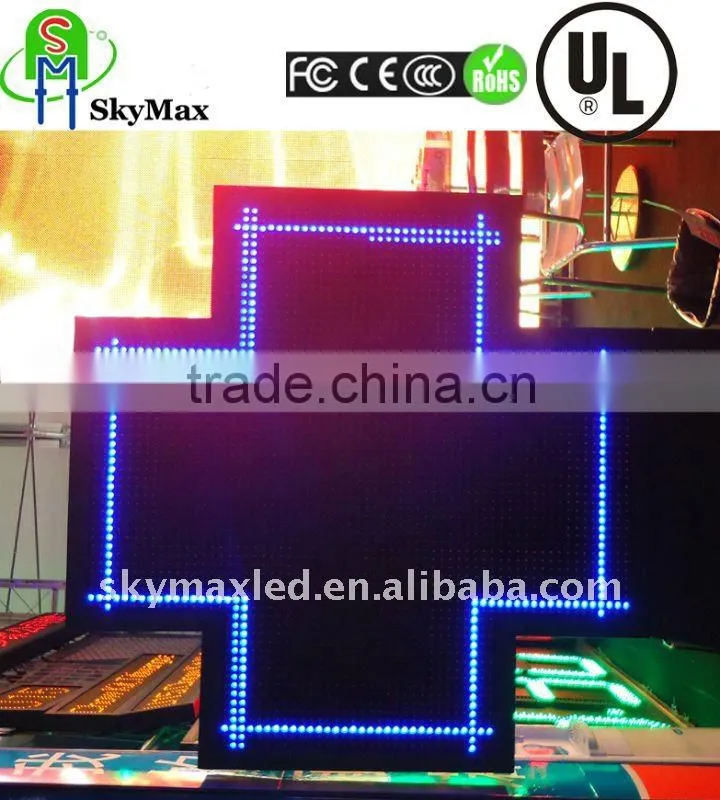 Outdoor LED Cross display with CE FCC ROHS UL ISO