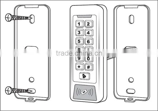 Waterproof keypad standalone Access Control