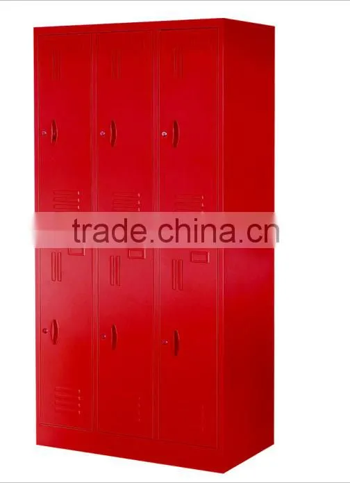 color 6 door steel cabinet 6 tie storage locker school customized locker