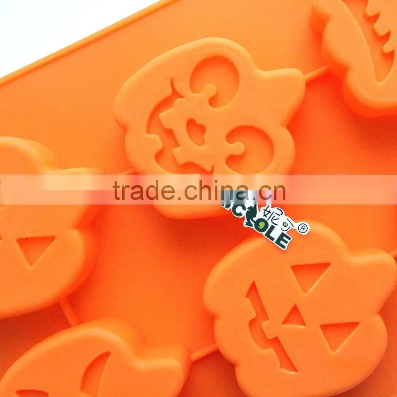 silicone rubber baking mould Hallowmas pumpkin cake mould All Saint's Day Mould silicone cookie mould tray B0142