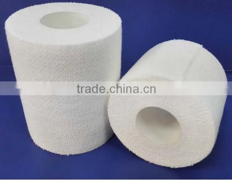 cutted edge EAB Elastic Adhesive bandage white and tan with CE ISO FDA