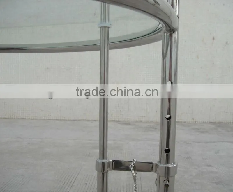 Eileen Gray height Adjustable aluminium Table