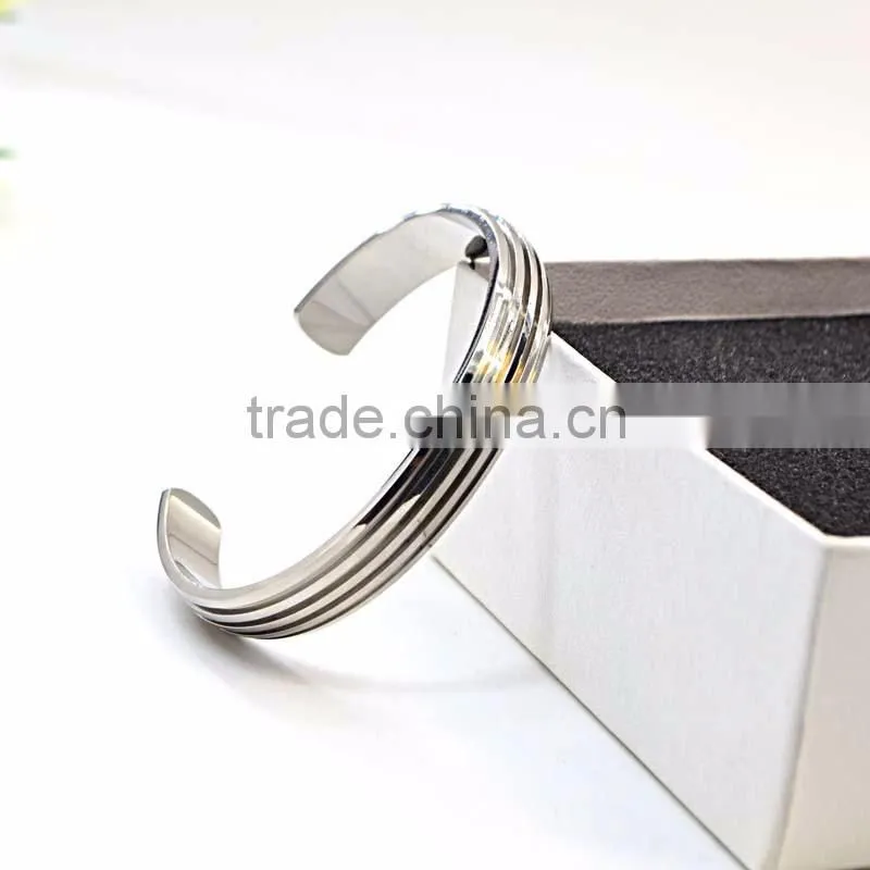 new gold chain design for men blank stainless steel cuff bracelet