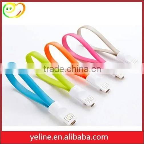 3m V8 colorful flat charging cable for huawei 7i/mate 8/P9