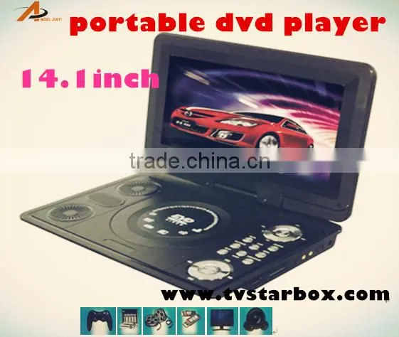 portable cd dvd evd player with 2 speaker full hd rmvb 3d portable evd player